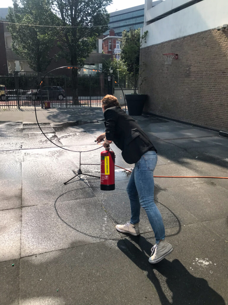 Erste-Hilfe und Feuerlöschübung für das Kollegium